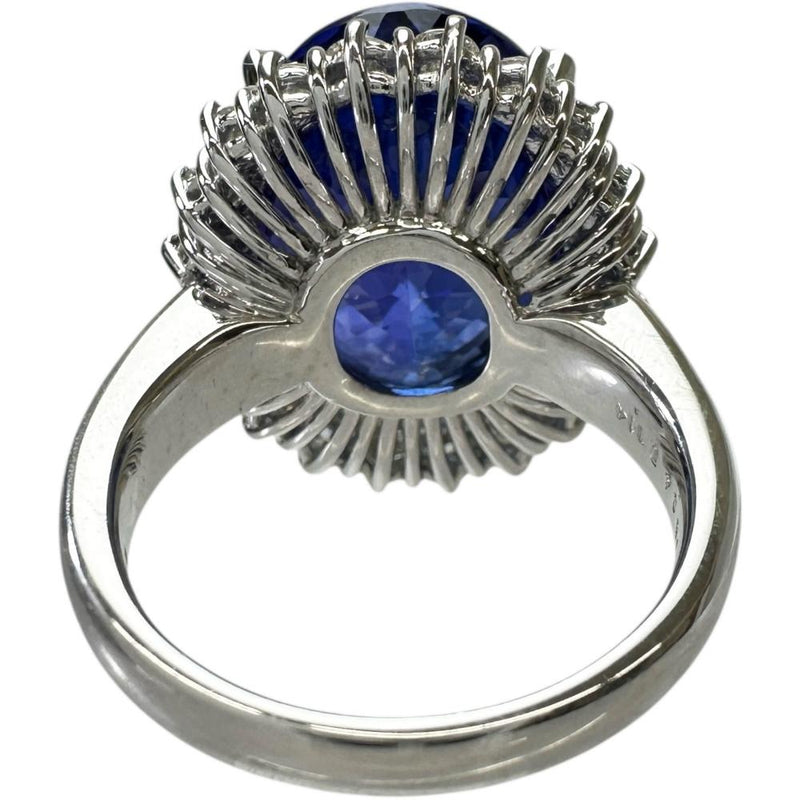 12.5号 タンザナイト 16.04ct ダイヤモンド 1.14ct リング・指輪 Pt950