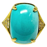 18号 三越ジュエリー トルコ石/ターコイズ 8.66ct ダイヤモンド 計0.10ct リング・指輪 K18ゴールド 18金 8.2g レディース
【中古】【真子質店】【NN】




【IMaMoMa】