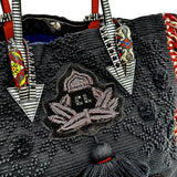 [Christian Louboutin] Portgaba 395183 2WAY Tote Bag Cotton Canvas Black/Multi-color/Silver Hardware Women's [Used] [Makoto Shichiten] [BL]

[MiMix]