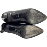 CHANEL Coco Mark Pumps Leather Black Women's [Used] [Makoto Shiten] [GD]

[Yx]