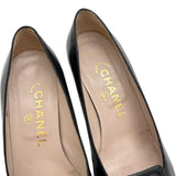 CHANEL Coco Mark Pumps Leather Black Women's [Used] [Makoto Shiten] [GD]

[Yx]
