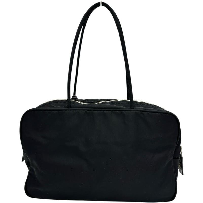 PRADA/プラダ】 BR0435 三角プレート ハンドバッグ ナイロン ブラック