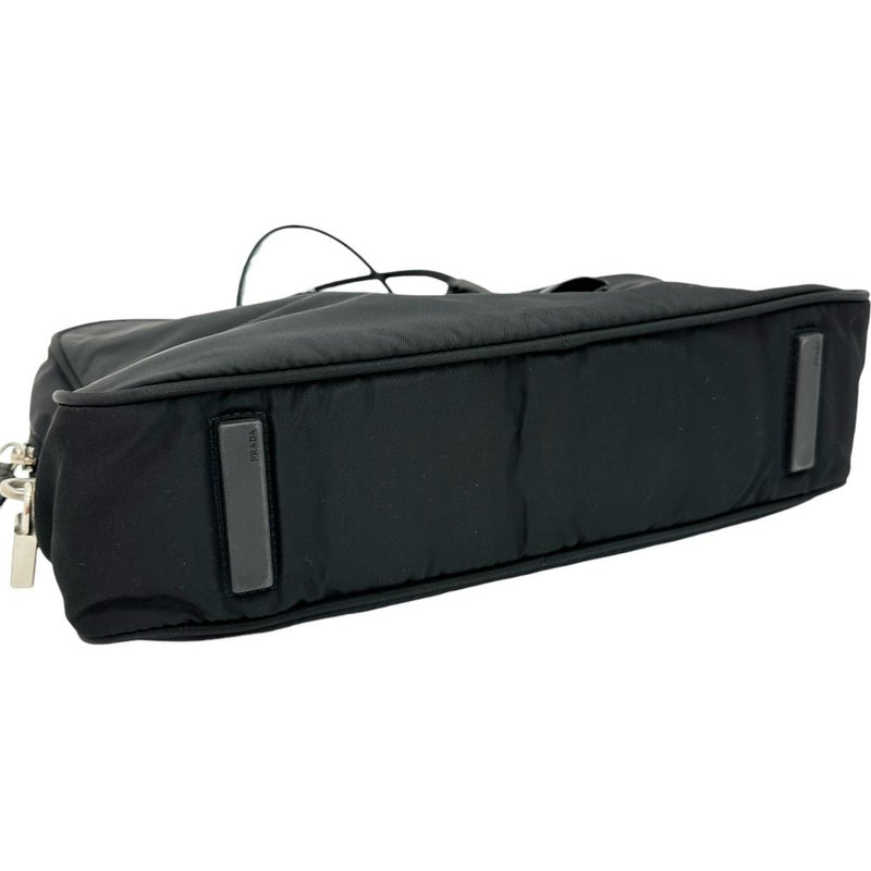 PRADA/プラダ】 BR0435 三角プレート ハンドバッグ ナイロン ブラック