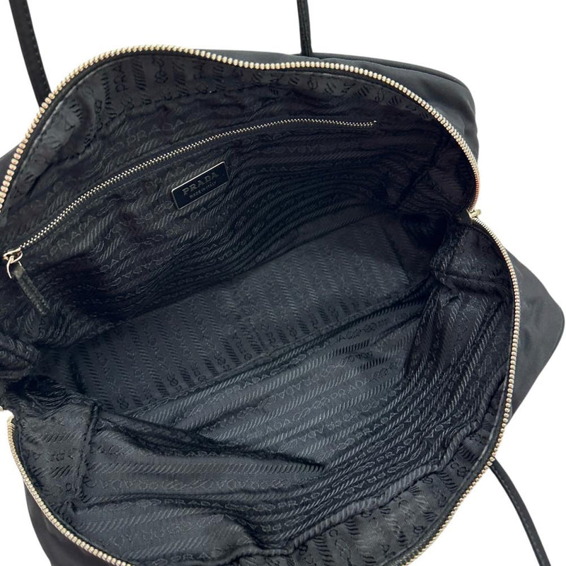 PRADA/プラダ】 BR0435 三角プレート ハンドバッグ ナイロン ブラック