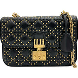 [Christian Dior] Addict Studs Chain Shoulder Bag, Leather, Black Leather/Gold Hardware, Ladies [Used] [Makoto Shichiten] [BL]

[IxTMa]