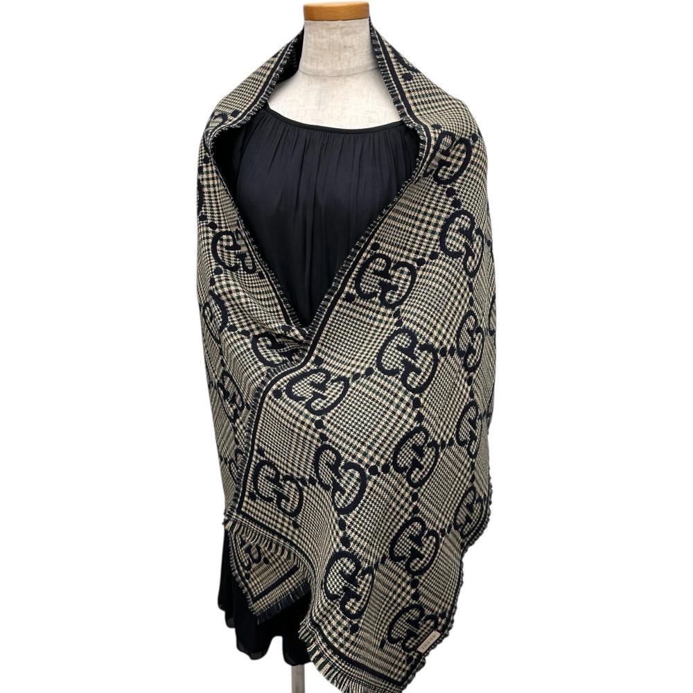 グッチGUCCI　ウール大判ストール ☆0948A6 GUCCI グッチ ウールストール GUCCI ストール グッチ SU 4G200 0