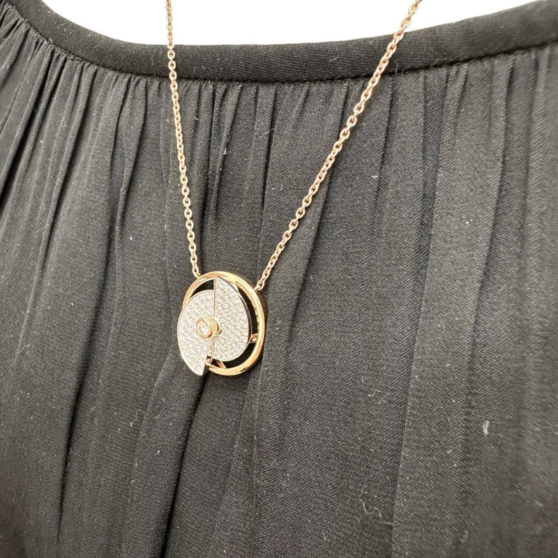 ラソマ】 スイング ダイヤモンド 0.65ct ネックレス K18PGピンク 