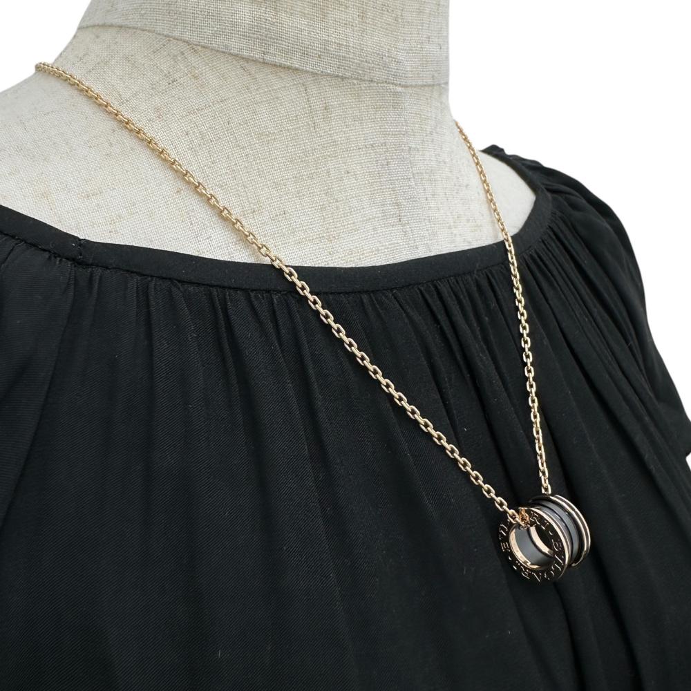 BVLGARI/ブルガリ】 ネックレス B-ZERO1 ブラック K18PGピンクゴールド BVLGARI/ブルガリ】 ネックレス B-ZERO1 ブラック K18PGピンクゴールド