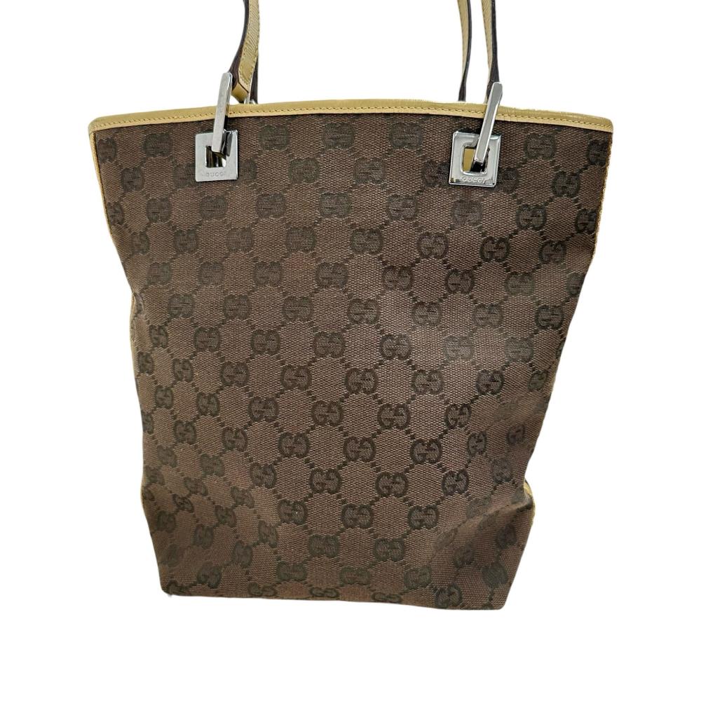 GUCCI/グッチ】 31244 トートバッグ GGキャンバス/レザー ベージュ