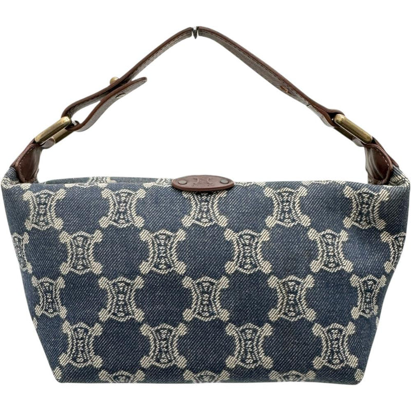 CELINE/セリーヌ】 トリオンフ デニム ハンドポーチ ハンドバッグ