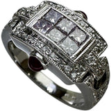 Size 12.5 Diamond 0.80ct Ruby Ring K18WG White Gold 18K 7.3g Ladies
[Used] [Makoto Shichiten] [NN]




[IDKD]