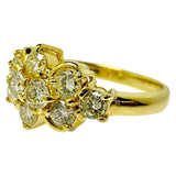 Diamond Total 1.00ct Ring K18 Gold 18k 4.4g Ladies Size 11.5
[Used] [Makoto Shiten] [NN]

[IxxI]
