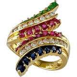 13.5号 ルビー/サファイア/エメラルド ダイヤモンド 計0.29ct リング・指輪 K18ゴールド 18金 6.7g レディース
【中古】【真子質店】【NN】




【ITKY】