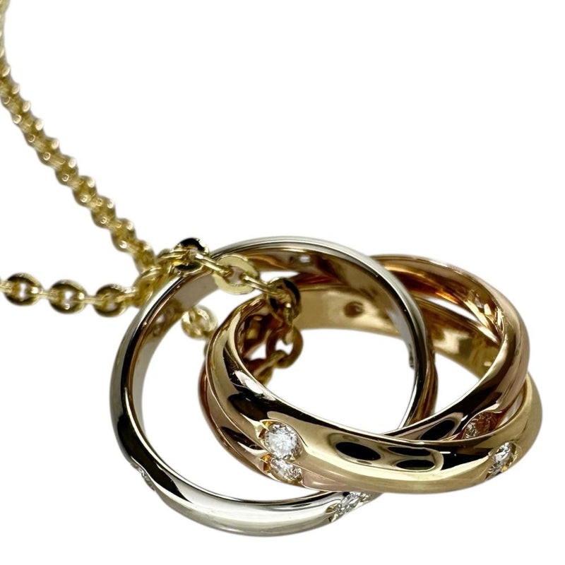 CARTIER/カルティエ】 ダイヤモンド ネックレス トリニティ K18