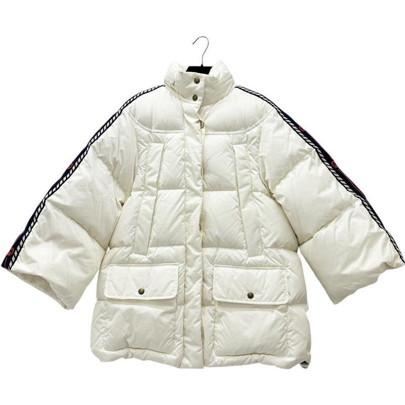 【GUCCI】ジャケット　羽織り　アウター　ハイネック　ホワイト　38 関税・送料込】Gucci 入手困難！刺繍入りツイードジャケット (GUCCI