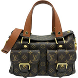 【LOUIS VUITTON】 M43481 Monogram Manhattan 2-Way Shoulder Bag Handbag PVC Brown/Gold Hardware Women's [Used] [Makoto Shichiya] [BL]

【TMaIx】