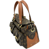 【LOUIS VUITTON】 M43481 Monogram Manhattan 2-Way Shoulder Bag Handbag PVC Brown/Gold Hardware Women's [Used] [Makoto Shichiya] [BL]

【TMaIx】