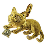 猫咪主题 黄钻 0.16克拉 钻石 共0.01克拉 吊坠 K18黄金 18K 3.9克 女士
【中古】【真子质店】【NN】




【KKx】