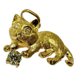 猫咪主题 黄钻 0.16克拉 钻石 共0.01克拉 吊坠 K18黄金 18K 3.9克 女士
【中古】【真子质店】【NN】




【KKx】