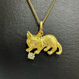 猫咪主题 黄钻 0.16克拉 钻石 共0.01克拉 吊坠 K18黄金 18K 3.9克 女士
【中古】【真子质店】【NN】




【KKx】