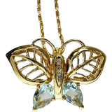 蝶/バタフライモチーフ アクアマリン ダイヤモンド ネックレス K18ゴールド 18金 5.4g 40cm レディース
【中古】【真子質店】【NN】




【SDY】