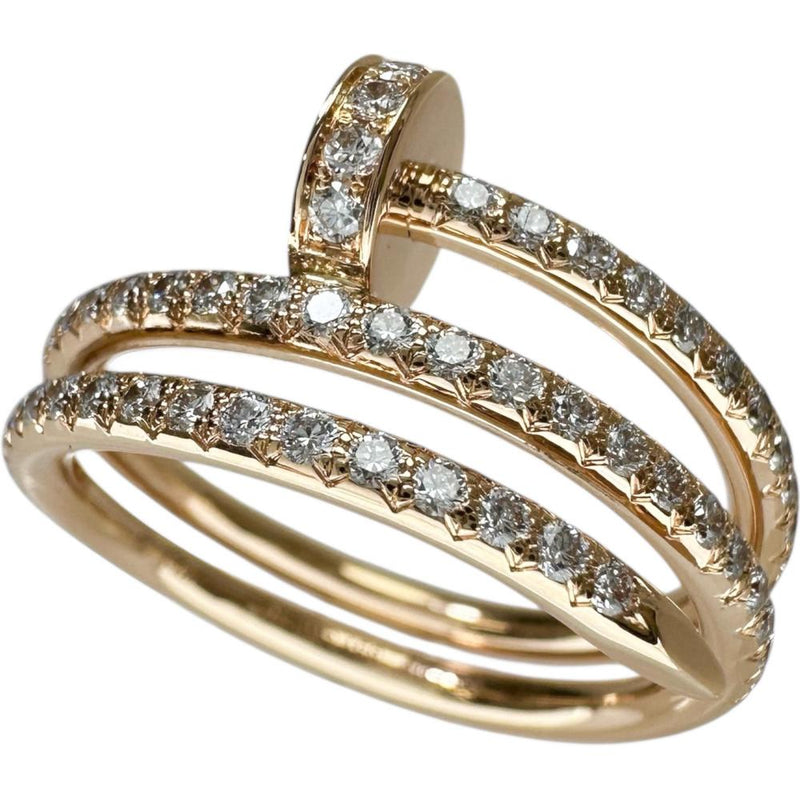 12号【CARTIER/カルティエ】 ジュストアンクル ダブル セミパヴェ