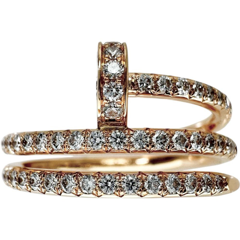 12号【CARTIER/カルティエ】 ジュストアンクル ダブル セミパヴェ