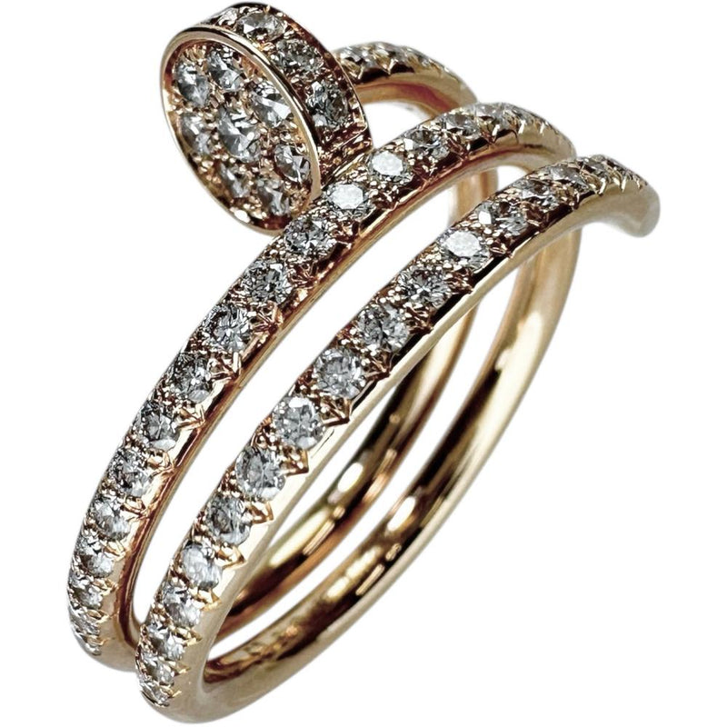 12号【CARTIER/カルティエ】 ジュストアンクル ダブル セミパヴェ