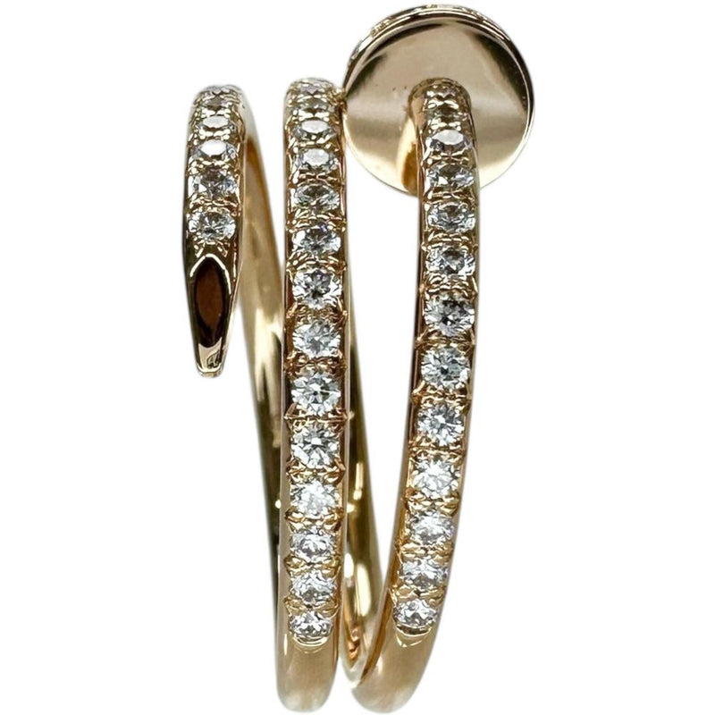 12号【CARTIER/カルティエ】 ジュストアンクル ダブル セミパヴェ