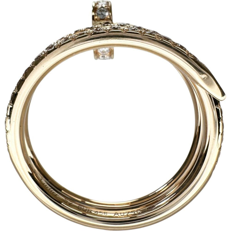 12号【CARTIER/カルティエ】 ジュストアンクル ダブル セミパヴェ