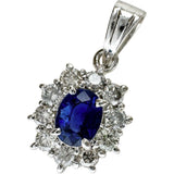 蓝宝石 0.484ct 钻石 0.35ct 吊坠 Pt铂金（纯度约65%～70%）2.0g 女士
【二手】【真子质店】【NN】




【TKMo】