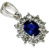 蓝宝石 0.484ct 钻石 0.35ct 吊坠 Pt铂金（纯度约65%～70%）2.0g 女士
【二手】【真子质店】【NN】




【TKMo】
