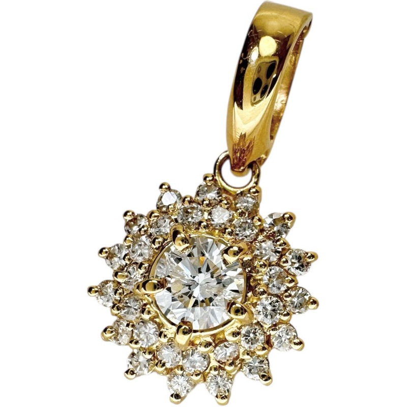 ダイヤモンド 0.63ct ペンダントトップ K18ゴールド 18金 1.9g