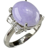 14号 ラベンダーヒスイ（翡翠） 5.26ct ダイヤモンド 0.22ct リング・指輪 Pt900プラチナ 8.3g レディース
【中古】【真子質店】【NN】




【IIMoMo】