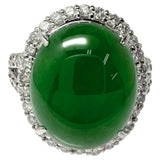 Size 19 Jade 11.13ct Diamond Total 0.80ct Ring Pt900 Platinum 13.8g Ladies
[Used][Makoto Shinjuku Store][NN]




[TYDx]