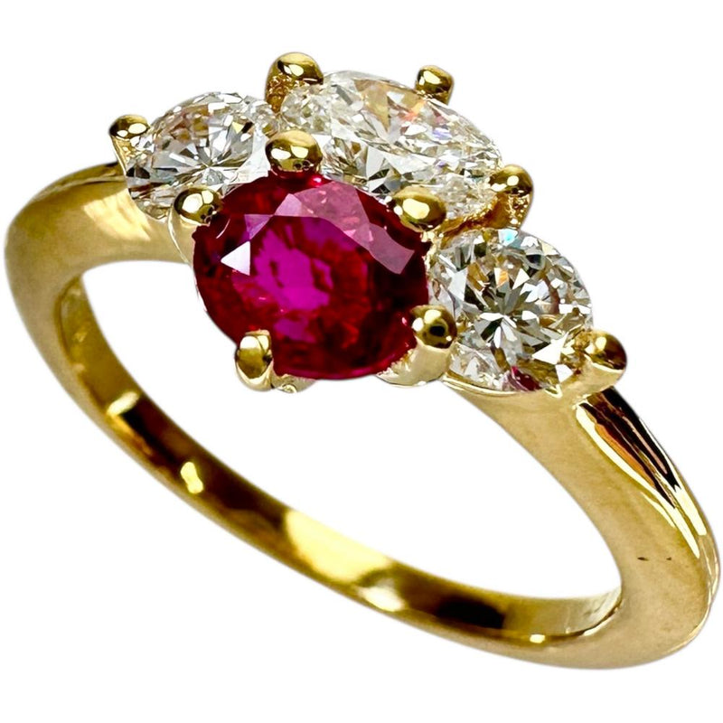 11号【Queen/クイーン】 ルビー 0.45ct ダイヤモンド 0.67ct リング 
