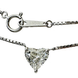 Heart-Shaped Diamond (estimated K-I1) 1.011ct Necklace Pt850 Platinum 5.2g 46cm Ladies
[Used] [Makoto Shichiten] [NN]

[ISMix]
