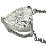 Heart-Shaped Diamond (estimated K-I1) 1.011ct Necklace Pt850 Platinum 5.2g 46cm Ladies
[Used] [Makoto Shichiten] [NN]

[ISMix]