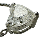 Heart-Shaped Diamond (estimated K-I1) 1.011ct Necklace Pt850 Platinum 5.2g 46cm Ladies
[Used] [Makoto Shichiten] [NN]

[ISMix]