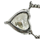 Heart-Shaped Diamond (estimated K-I1) 1.011ct Necklace Pt850 Platinum 5.2g 46cm Ladies
[Used] [Makoto Shichiten] [NN]

[ISMix]