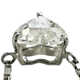 Heart-Shaped Diamond (estimated K-I1) 1.011ct Necklace Pt850 Platinum 5.2g 46cm Ladies
[Used] [Makoto Shichiten] [NN]

[ISMix]