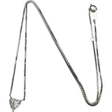 Heart-Shaped Diamond (estimated K-I1) 1.011ct Necklace Pt850 Platinum 5.2g 46cm Ladies
[Used] [Makoto Shichiten] [NN]

[ISMix]