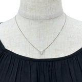 Heart-Shaped Diamond (estimated K-I1) 1.011ct Necklace Pt850 Platinum 5.2g 46cm Ladies
[Used] [Makoto Shichiten] [NN]

[ISMix]