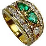 10.5号 祖母绿 0.41ct 钻石 1.10ct 戒指 K18黄金 18K金 7.4g 女款
【中古】【真子质店】【NN】




【IMoMoI】