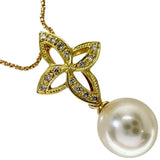 Hanadama Akoya Pearl 9.0mm Diamond Total 0.09ct Necklace K18 Gold 18K 4.9g 45cm Ladies
【Used】【Makoto Shichiten】【NN】




【KKx】