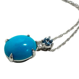绿松石 1.61ct 蓝锥矿 0.05ct 钻石 0.02ct 项链 K18WG白金 18K 1.9g 42cm 女士
【二手】【真子质店】【NN】




【MaxMi】