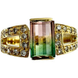 16.5号 バイカラートルマリン 1.48ct ダイヤモンド 0.24ct リング・指輪 K18ゴールド 18金 5.7g レディース
【中古】【真子質店】【NN】




【IIxx】