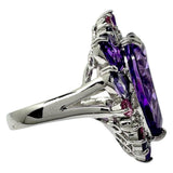 Size 11 Amethyst 9.10ct White Topaz/Amethyst/Iolite/Pink Tourmaline Ring K18WG 18K 9.8g Women's
【Used】【Makoto Shichiten】【NN】




【IMaKMo】