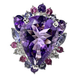 Size 11 Amethyst 9.10ct White Topaz/Amethyst/Iolite/Pink Tourmaline Ring K18WG 18K 9.8g Women's
【Used】【Makoto Shichiten】【NN】




【IMaKMo】