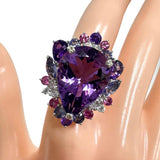 Size 11 Amethyst 9.10ct White Topaz/Amethyst/Iolite/Pink Tourmaline Ring K18WG 18K 9.8g Women's
【Used】【Makoto Shichiten】【NN】




【IMaKMo】